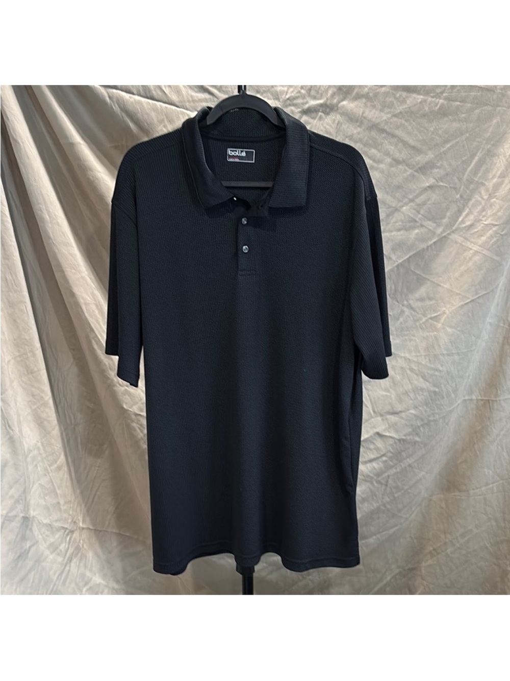 bolle Men's Black Performance Polo